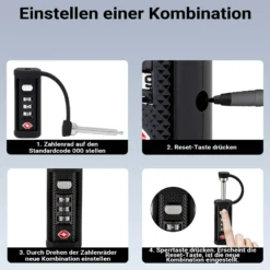 Wiltec Waffenkoffer 310 x 256 x 86 mm mit Kofferschloss, Koffer für Kurzwaffen, Pistolenkoffer mit Schaumstoffpolsterung für sicheren Transport