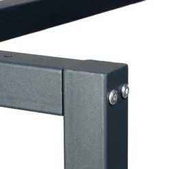 Wiltec Werkbank Gestell 125 x 57 x 81 cm aus Stahl, Werkbankgestell in Anthrazit Rot, Tischgestell max. 200 kg als Werkbank, Arbeitstisch & Sideboard