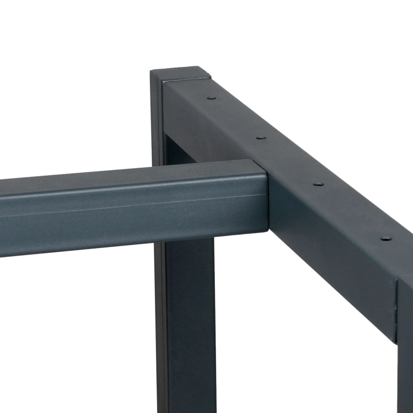 Wiltec Werkbank Gestell 175 x 57 x 81 cm aus Stahl, Werkbankgestell in Anthrazit Rot, Tischgestell max. 200 kg als Werkbank, Arbeitstisch & Sideboard