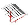 Wiltec 2x Auffahrrampe 226 cm 820 kg für Quad ATV Motorrad, Aluminium Auffahrschiene faltbar, Verladerampe rutschsicher