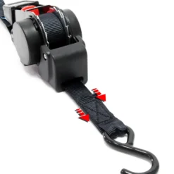Wiltec 8x Automatik Zurrgurt 100 daN Zuglast LGF 0,2 m LGL 1,8 PES Spanngurt, ideal für Autotransport