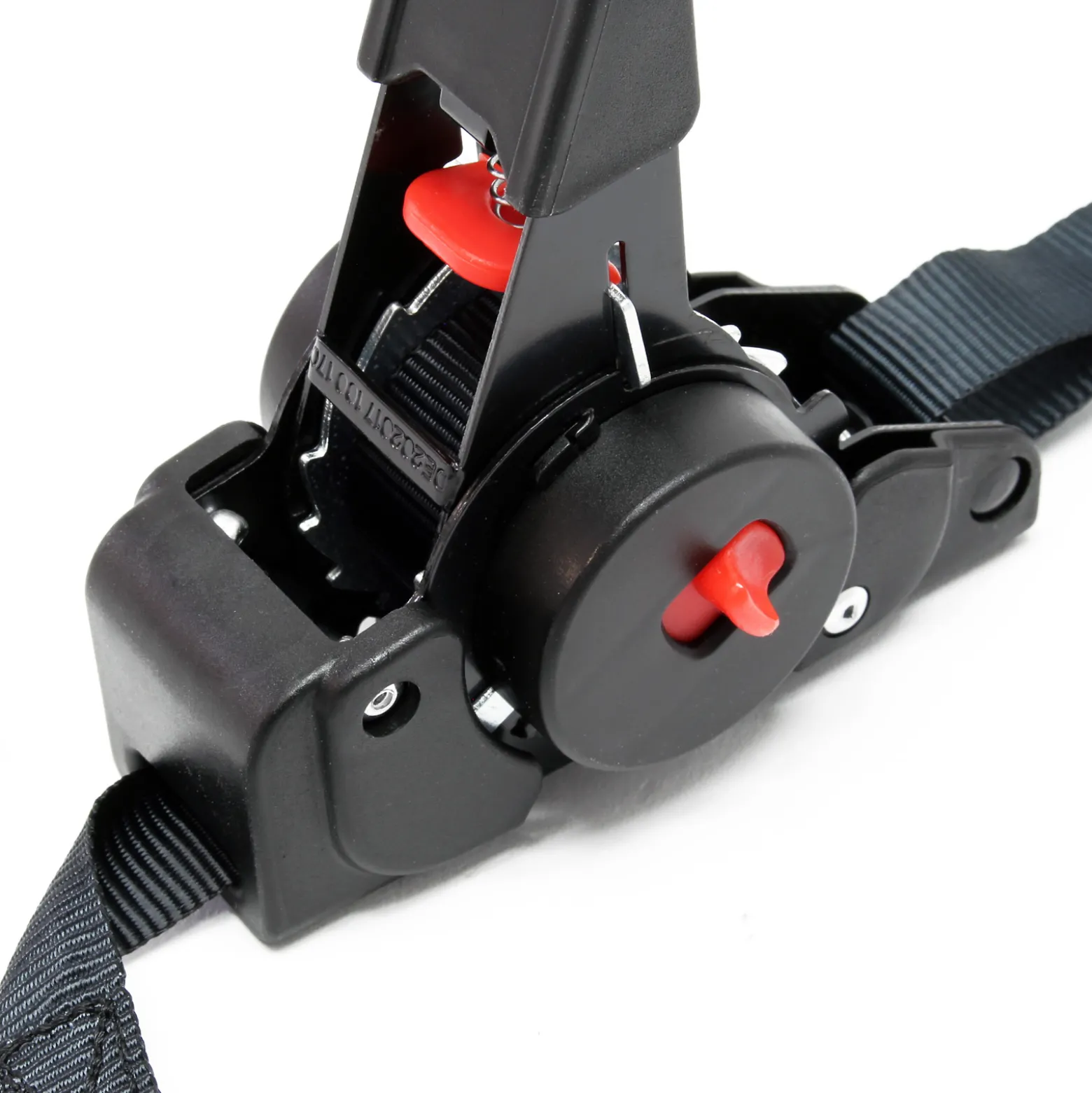 Wiltec 4x Automatik Zurrgurt 100 daN Zuglast LGF 0,2 m LGL 1,8 m PES Spanngurt, ideal für Autotransport