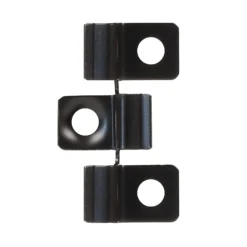 Wiltec 50x Edelstahl Clips 6mm Terrassendielen Montage, für 6mm Seitennut, Befestigungsklammer aus Edelstahl, schwarz