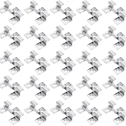 Wiltec 50x Edelstahl Clips 8mm Terrassendielen Montage, für 8mm Seitennut, Befestigungsklammer aus Edelstahl