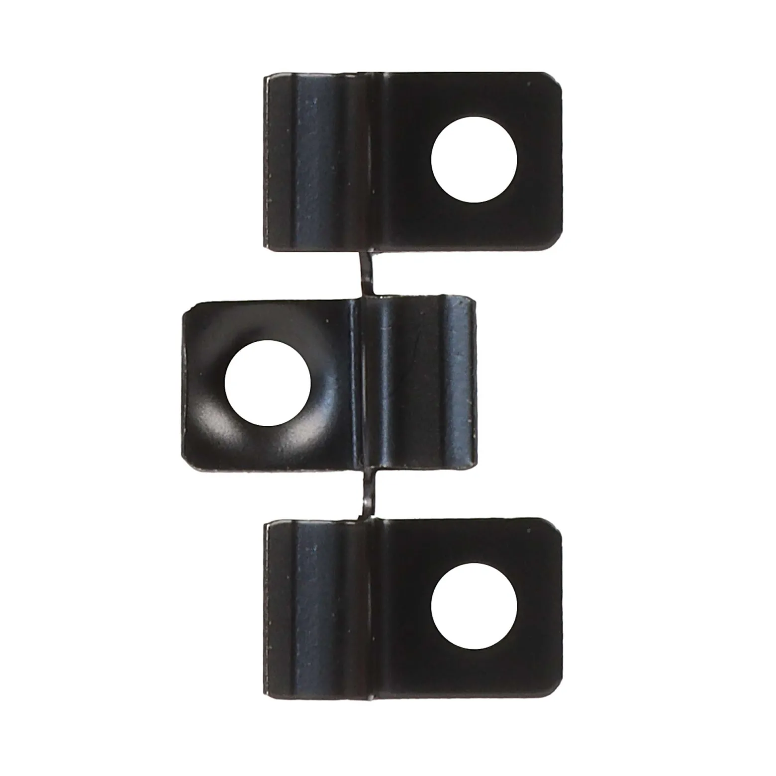 Wiltec 50x Edelstahl Clips 6mm Terrassendielen Montage, für 8mm Seitennut, Befestigungsklammer aus Edelstahl, schwarz