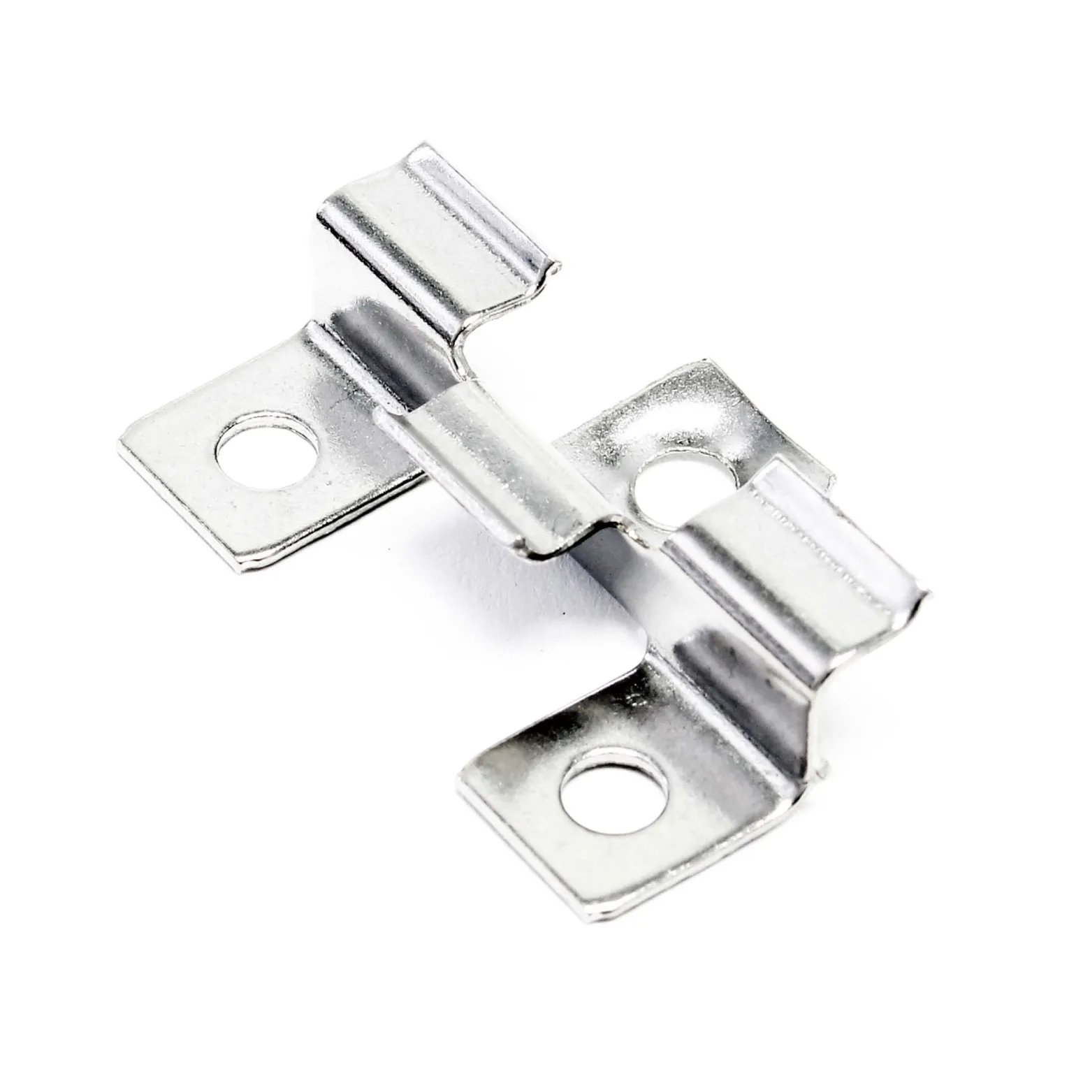 Wiltec 50x Edelstahl Clips 6mm Terrassendielen Montage, für 6mm Seitennut, Befestigungsklammer aus Edelstahl