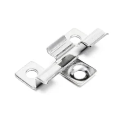 Wiltec 50x Edelstahl Clips 6mm Terrassendielen Montage, für 6mm Seitennut, Befestigungsklammer aus Edelstahl