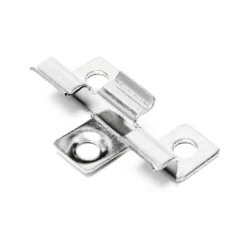 Wiltec 50x Edelstahl Clips 6mm Terrassendielen Montage, für 6mm Seitennut, Befestigungsklammer aus Edelstahl