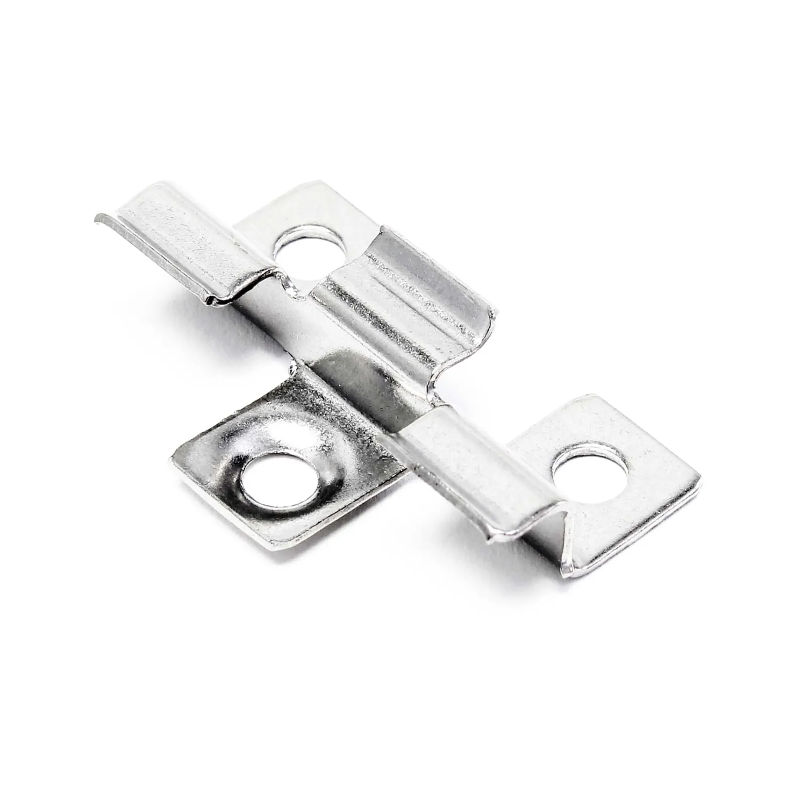 Wiltec 50x Edelstahl Clips 6mm Terrassendielen Montage, für 6mm Seitennut, Befestigungsklammer aus Edelstahl
