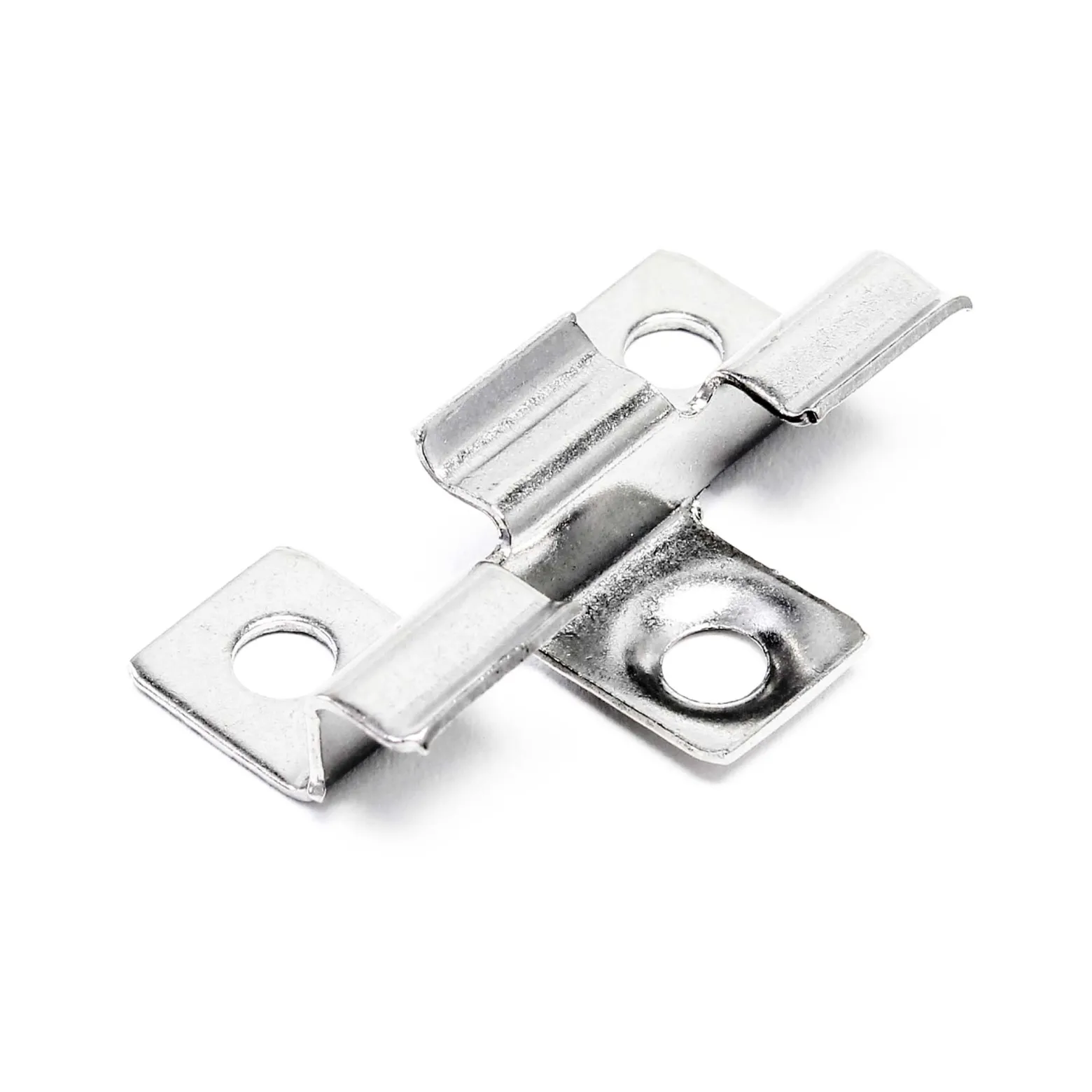 Wiltec 50x Edelstahl Clips 7mm Terrassendielen Montage, für 7mm Seitennut, Befestigungsklammer aus Edelstahl