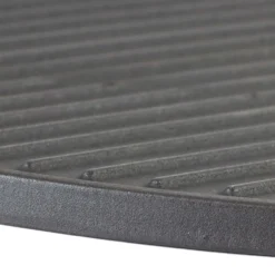 Wiltec 2x Gusseisen Grillplatte 49,8 x 24,3 x 1,5 cm, Gusseisenplatte für Grill mit guter Hitzespeicherung, Grillgitter für typische Grillstreifen auf Grillgut, Grillzubehör für BBQ