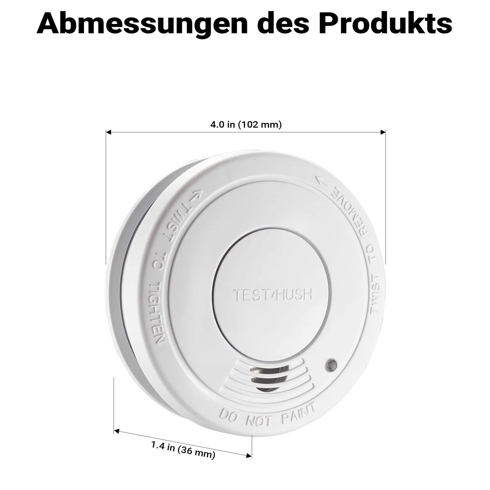 Wiltec 40x Rauchmelder mit 9-V-Batterie Set, Feuermelder mit HUSH-Funktion, zuverlässiger Brandschutzmelder mit 85 dB Schallleistung, fotoelektrischer Brandmelder, effektiver Brandschutz