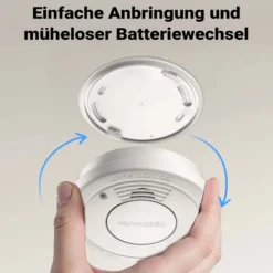 Wiltec 20x Rauchmelder mit 9-V-Batterie Set, Feuermelder mit HUSH-Funktion, zuverlässiger Brandschutzmelder mit 85 dB Schallleistung, fotoelektrischer Brandmelder, effektiver Brandschutz