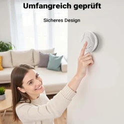 Wiltec 80x Rauchmelder Set mit fest verbauter Batterie 3 V, 10 Jahre wartungsfrei, Feuermelder mit HUSH-Funktion, zuverlässiger Brandschutzmelder 85 dB, effektiver Brandschutz