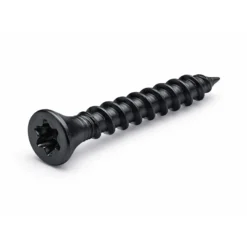 Wiltec 60x Schrauben 3,5 x 20 mm Sechsrund T15 Selbstschneidend Senkkopf – in Schwarz – für alle Schraubarbeiten, z. B. Terrassendielen und Montageclips