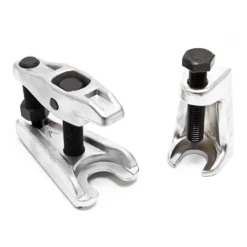 XPOtool Federspanner Satz 7-tlg. 375 mm aus Stahl, mit Klauen- & Kugelgelenkabzieher Montagespanner Audrücker, für Pkw Tuning Tieferlegung, Spannwerkzeug