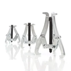 XPOtool Federspanner Satz 7-tlg. 370 mm aus Stahl, mit Klauen- & Kugelgelenkabzieher Montagespanner Audrücker, für Pkw Tuning Tieferlegung, Spannwerkzeug