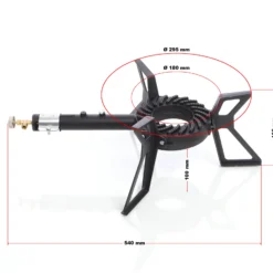 XPOtool Gaskocher Set max. 8 kW mit Gasdruckregler 28 mbar IT und Gasschlauch 1,5 m für Outdoor und Camping Gas Campingkocher