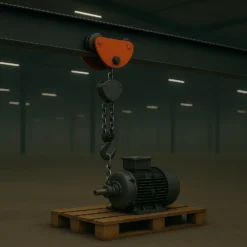 XPOtool HD Laufkatze bis 2000 kg, 100-150 mm Flanschbreite, Handfahrwerk für Kran, Rollfahrwerk stufenlos justierbar