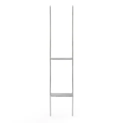 XPOtool Pfostenträger feuerverzinkt 91 x 600mm, H-Anker aus Carbonstahl, Pfostenanker mit Bohrlöchern M10 x 110, Pfostenschuh mit 2 Verstrebungen