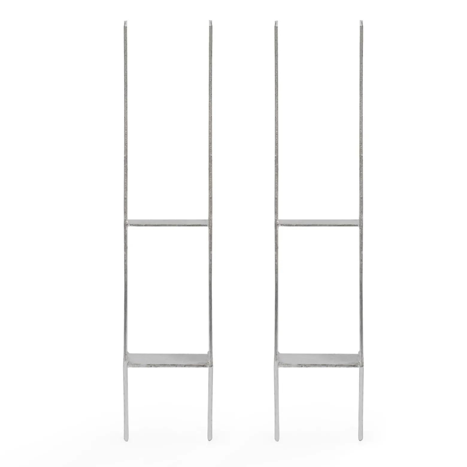 XPOtool Pfostenträger feuerverzinkt 2 Stück 71 x 600mm, H-Anker aus Carbonstahl, Pfostenanker mit Bohrlöchern M10 x 90, Pfostenschuh mit 2 Verstrebungen
