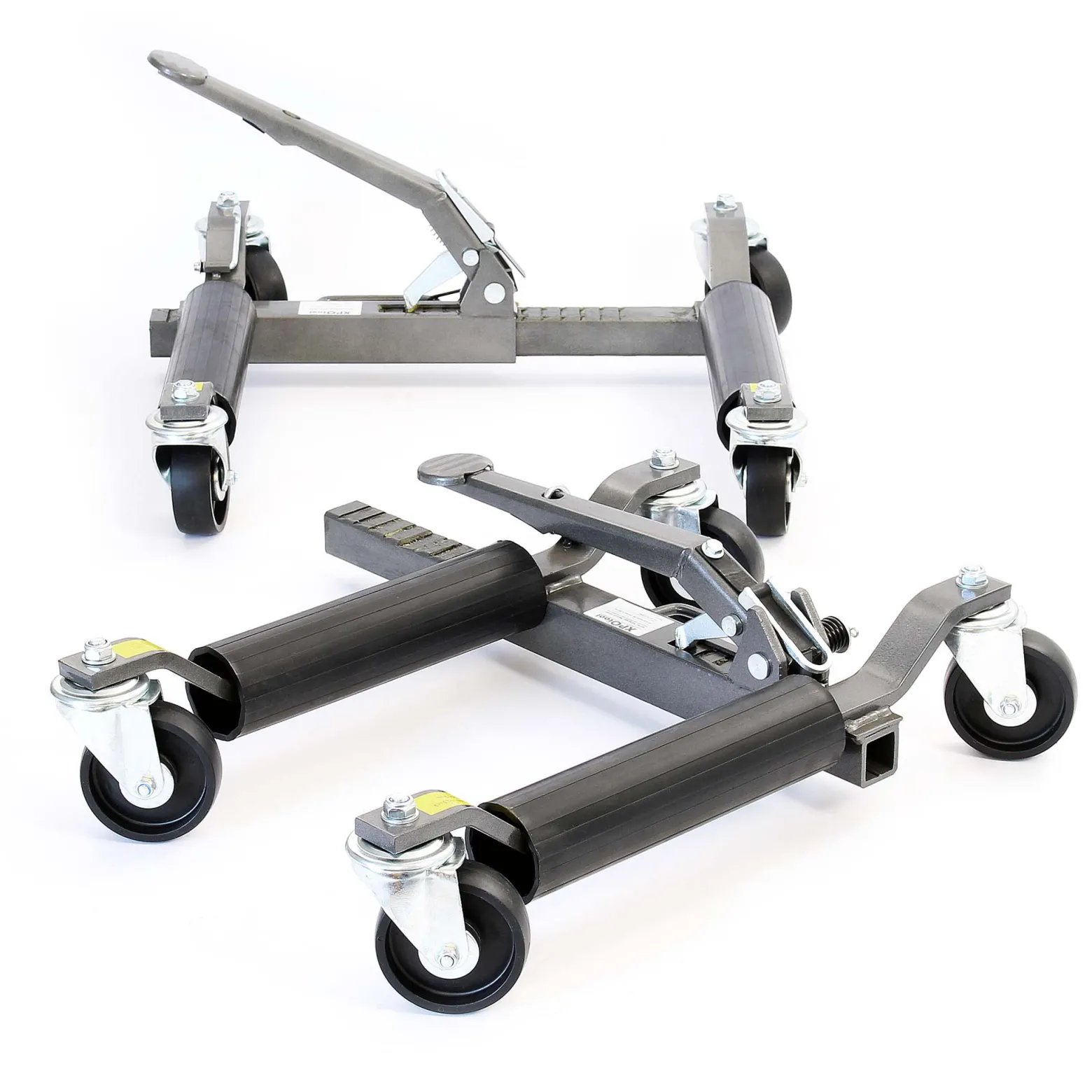XPOtool Rangierheber 2er Set bis je 566 kg Wagenheber bis 30 cm Reifenbreite Rangierhilfe mit Rollen