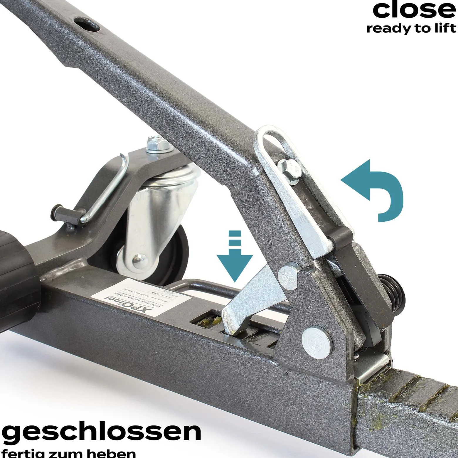 XPOtool Rangierheber 2er Set bis je 566 kg Wagenheber bis 30 cm Reifenbreite Rangierhilfe mit Rollen
