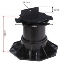 XPOtool Set 30x Stelzlager für Terrassen, 2700kg, 137-215mm, höhenverstellbare Stellfüße für Terrassendielen, Platten und Planken