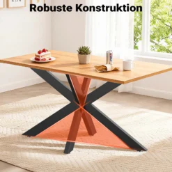 XPOtool Tischbeine aus Stahl Spidergestell 71x68x120cm in Schwarz Tischkufen Tischgestell Tischuntergestell mit Spider-Profil