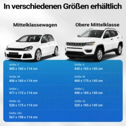 XPOtool Vollgarage für Auto Größe XXL 572x203x119cm Schutz vor Hagel, wasserdicht, lackschonend, Autoabdeckung mit Luftschlitzen, Reflektoren, Spanngurten