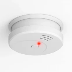 2x Rauchmelder mit 9V Batterie, Lange Lebensdauer, Lautstärke Alarm 85dB, Brandmelder kabellos, DIN EN 14604