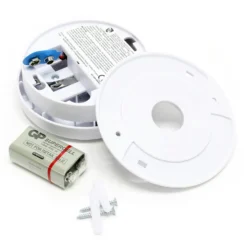 40x Rauchmelder mit 9V Batterie, Lange Lebensdauer, Lautstärke Alarm 85dB, Brandmelder kabellos, DIN EN 14604