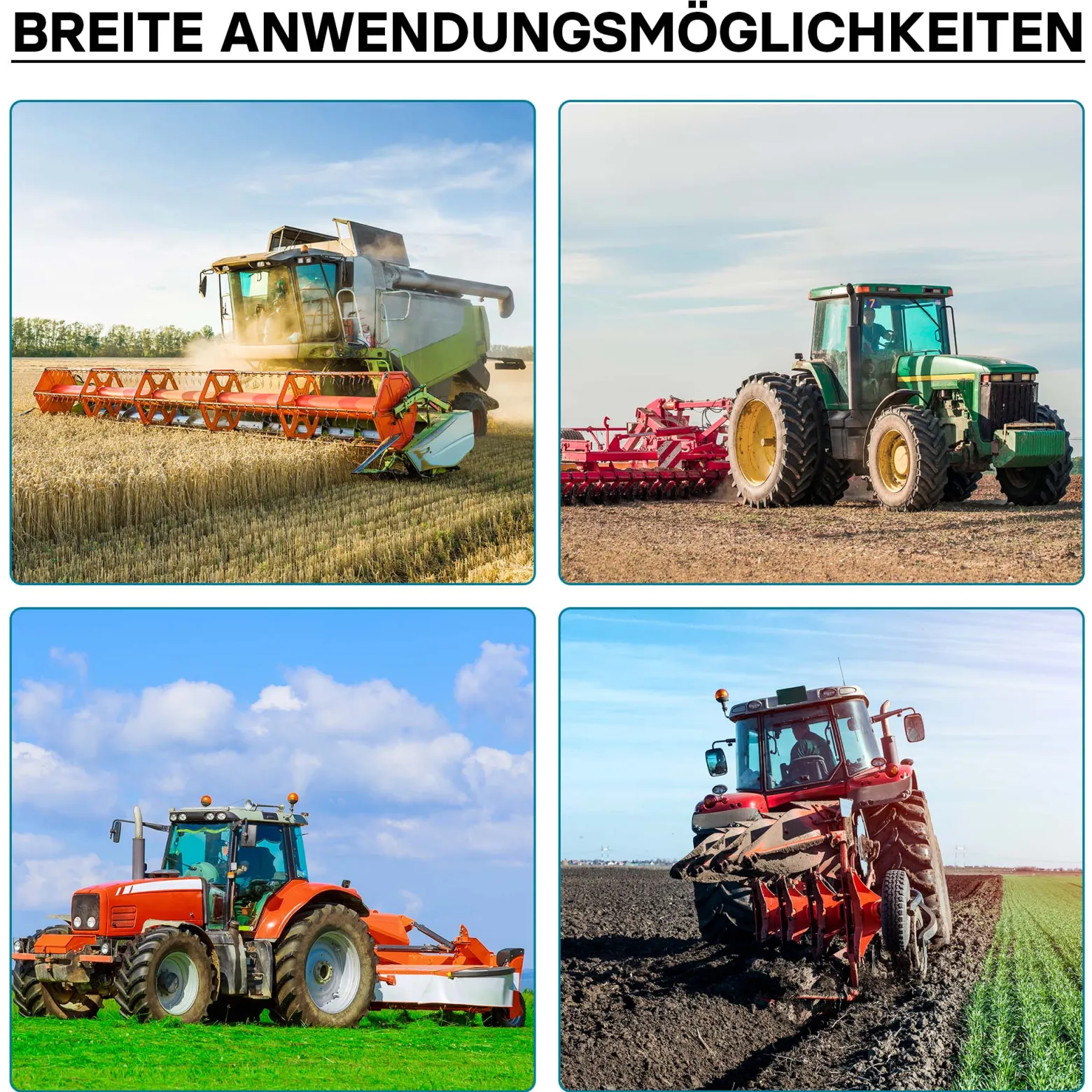 Zapfwellen Buchse A-Typ 100 mm für Vielkeilwelle PTO-Shaft mit 1 1/8" Z6 6 Nuten Traktor Anbaugerät