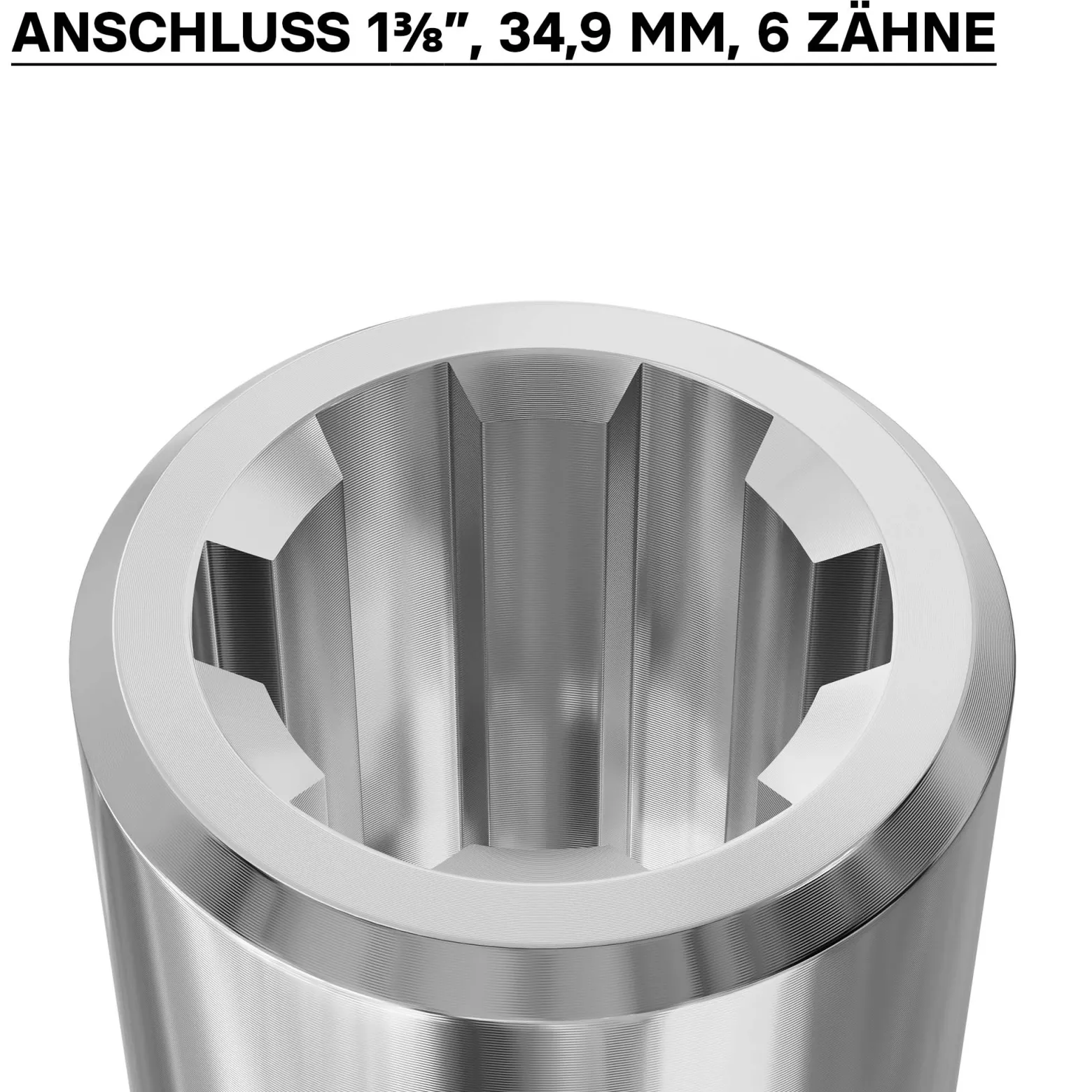 Zapfwellen Buchse B-Typ 100 mm für Vielkeilwelle PTO-Shaft mit 1 3/8" Z6 6 Nuten Traktor Anbaugerät
