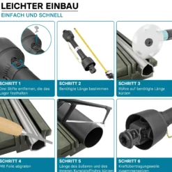 Zapfwelle T5 Gelenkwelle 1800-1980mm 620Nm 540U/min, PTO-Shaft, 54kW (74PS), 2x 1 3/8